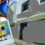 Policía confunde fachada de jardín infantil con grafiti y la pinta de gris