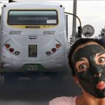 Mascarillas de hollín de buses bogotanos hacen furor en Holanda
