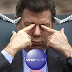 Antes de irse, Santos aclaró que esta gira es «con millas y dormida en sofacama»