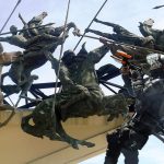 ESMAD ataca Monumento a los Lanceros al confundirlo con manifestantes