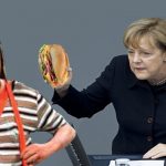Ángela Merkel le negó una torta de jamón al Chavo del ocho