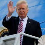 Trump olvidó visita de Santos y se fue de viaje