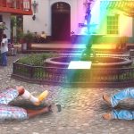 Tres hombres resultan heridos tras dispararle a arco iris en Medellín