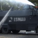 Tanquetas del ESMAD ahora disparan agua con jabón